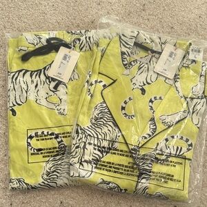 Nasty Gal Lime Green Tiger Print Pajama Set